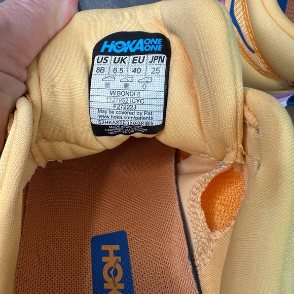HOKA Women's Bondi 8 Sneaker Impala Cyclamen Sz 8 - Picture 11 of 16